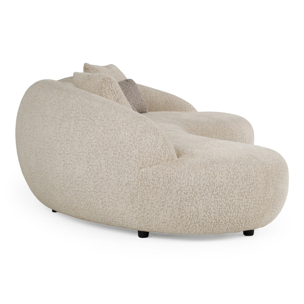 Delvan - Contemporary Beige Fabric Right Facing Chaise Sectional Sofa - View 5