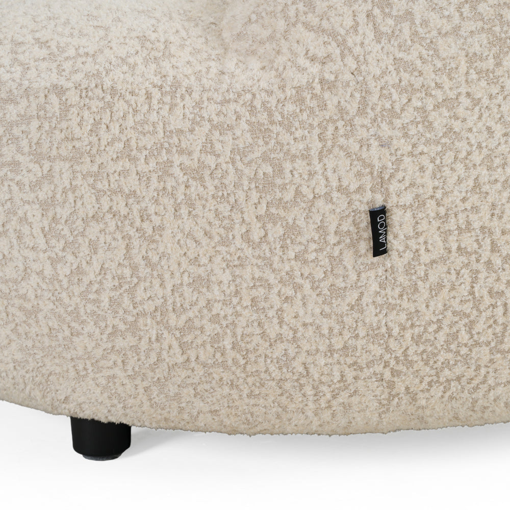 Delvan - Contemporary Beige Fabric Right Facing Chaise Sectional Sofa - View 8