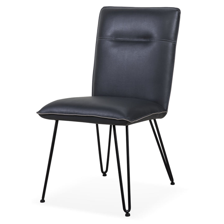 Demi Hairpin Leg Modern Dining Chair in Cobalt (Set of 2) Chair modern furniture Contempo Furniture