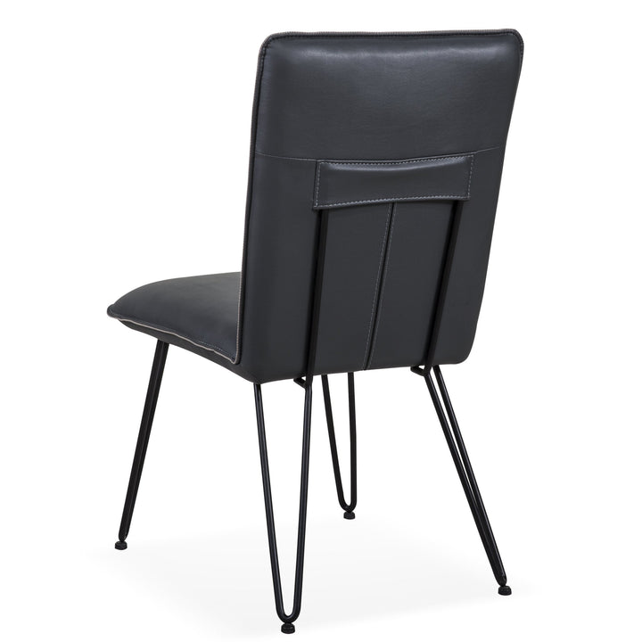 Demi Hairpin Leg Modern Dining Chair in Cobalt (Set of 2) Chair modern furniture Contempo Furniture