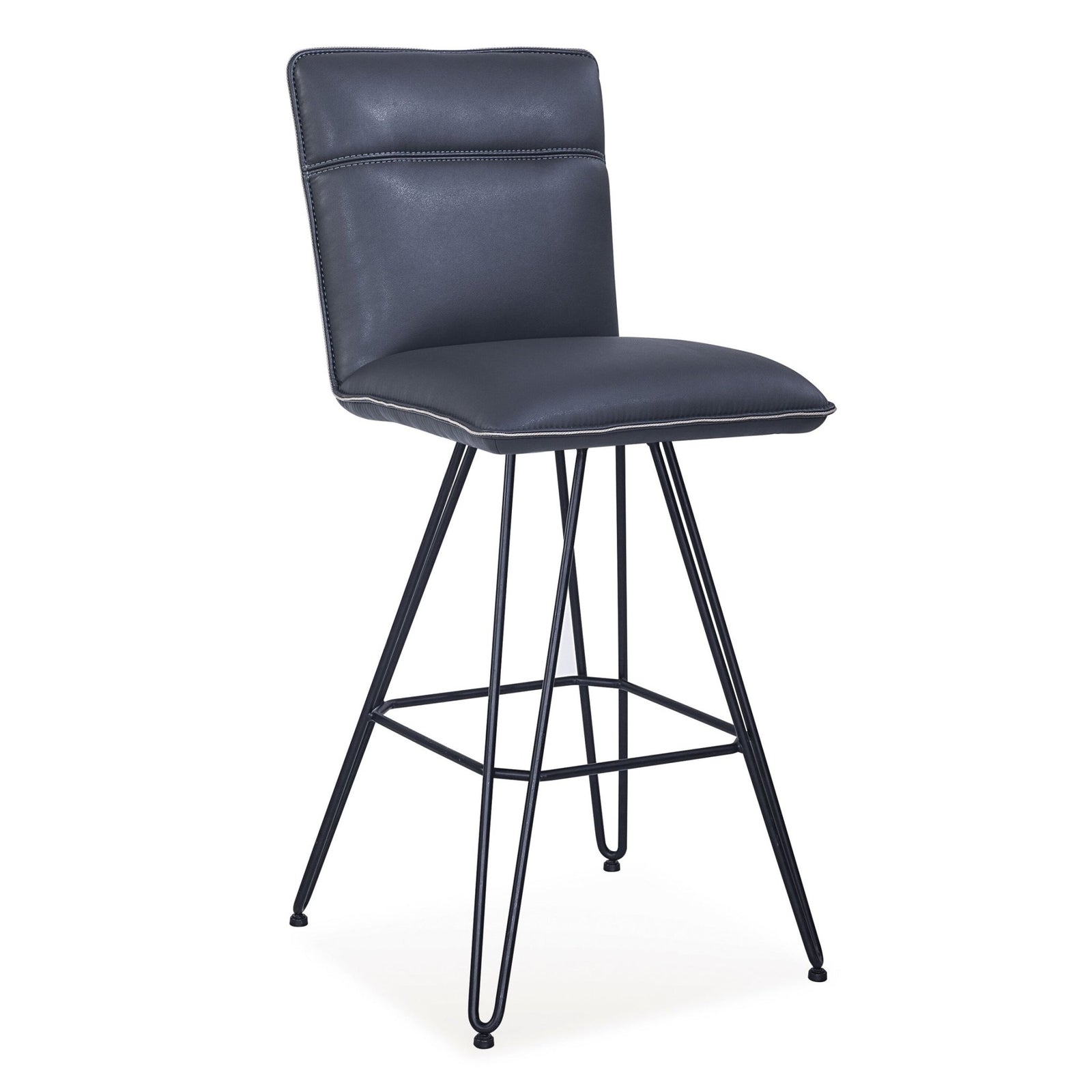 Demi Hairpin Leg Swivel Bar Stool in Cobalt (Set of 2) Bar Stool modern furniture Contempo Furniture