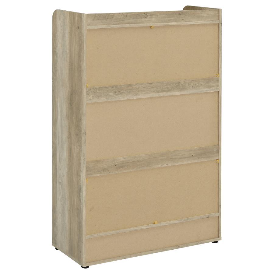 Denia - 3 - Tier Engineered Wood Shoe Cabinet - White Shoe Cabinet modern furniture Contempo Furniture