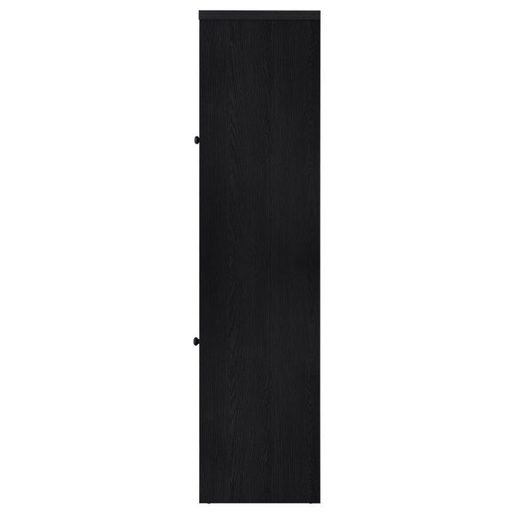 Denison - 67" 2 - Door Media Tower Storage Cabinet - Black Piers modern furniture Contempo Furniture