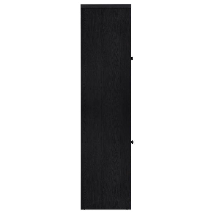 Denison - 67" 2 - Door Media Tower Storage Cabinet - Black Piers modern furniture Contempo Furniture