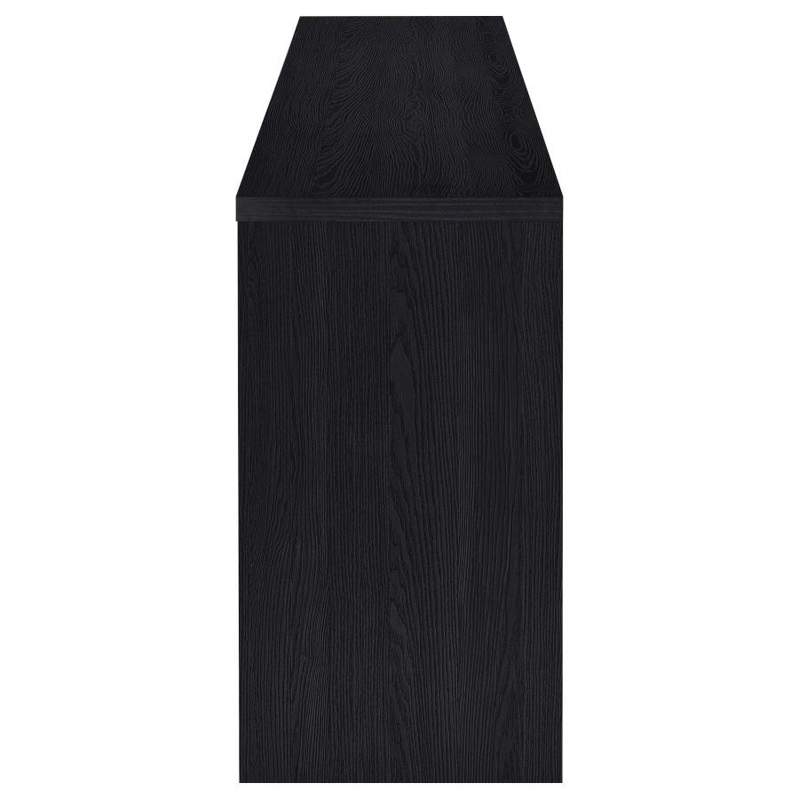 Denison - 79" 4 - Door TV Stand Media Console - Black TV Stand modern furniture Contempo Furniture