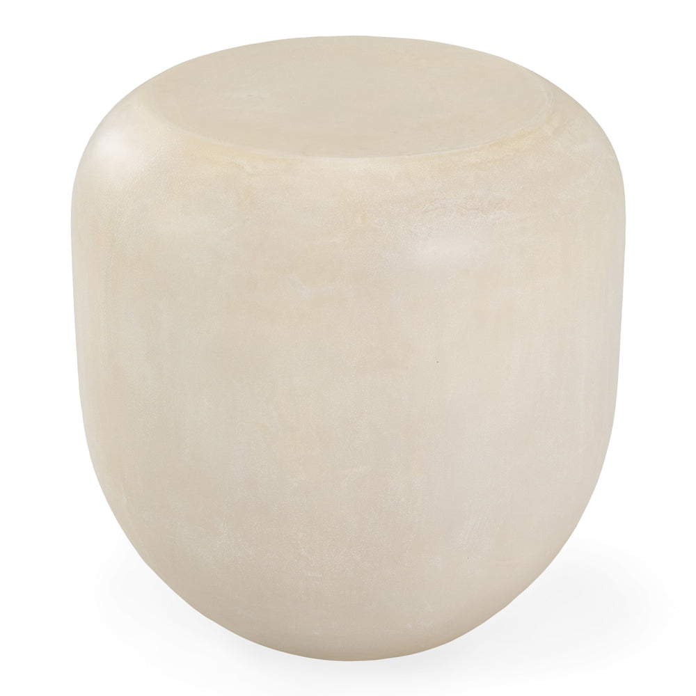 Denny - Modern Beige Fiberform End Table - View 2