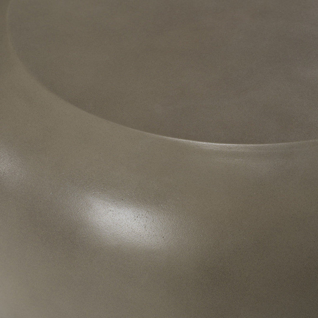 Denny  Modern Grey Contrete End Table