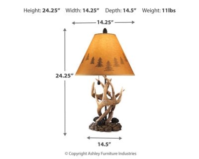 Derek Table Lamp (Set of 2) - Dark Brown Table Lamp modern furniture Contempo Furniture