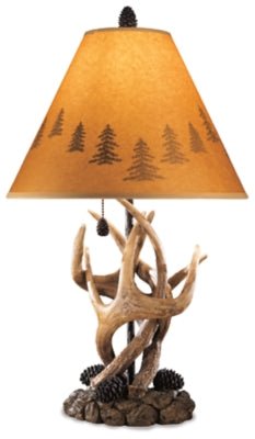 Derek Table Lamp (Set of 2) - Dark Brown Table Lamp modern furniture Contempo Furniture