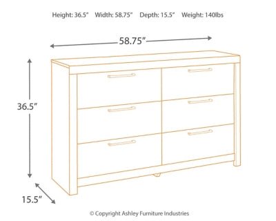 Derekson Dresser - Dark Gray Dresser modern furniture Contempo Furniture
