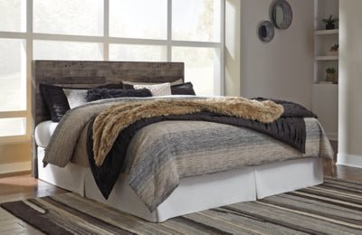 Derekson King Panel Headboard - Dark Gray Panel Headboards modern furniture Contempo Furniture
