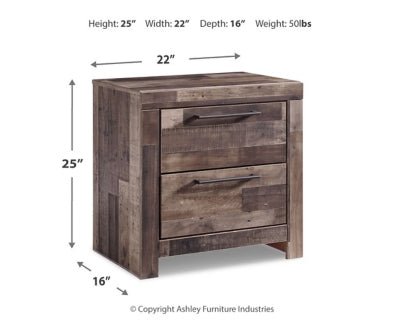 Derekson Nightstand - Dark Gray Accent Nightstand modern furniture Contempo Furniture