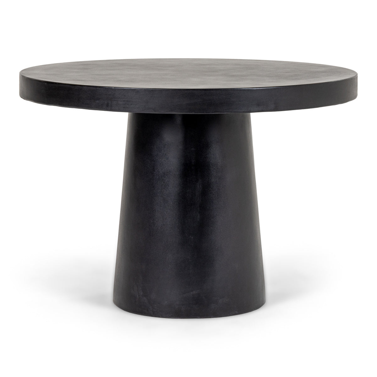 Desoto - Modern Black Concrete Round Dining Table