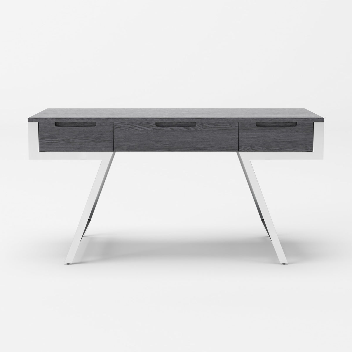 Dessart - Modern Elm Grey Office Desk - View 2