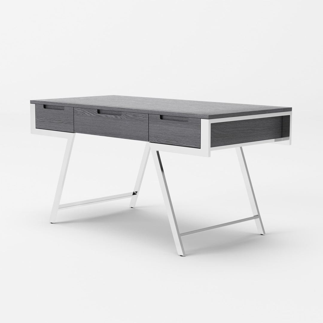 Dessart  Modern Elm Grey Office Desk