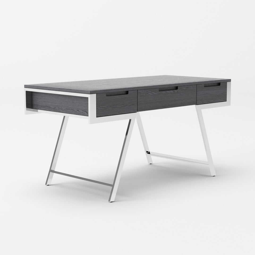 Dessart  Modern Elm Grey Office Desk