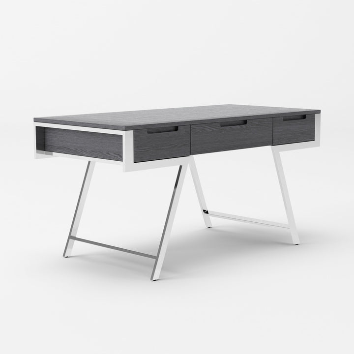 Dessart  Modern Elm Grey Office Desk