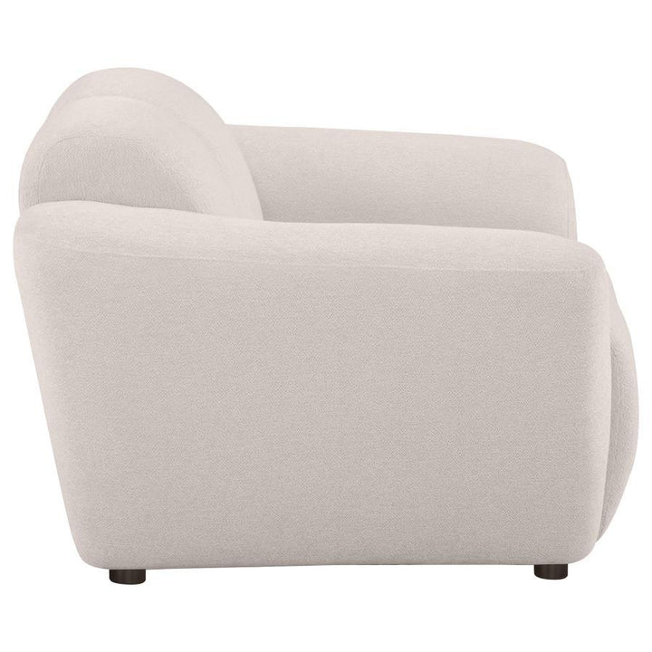Destino - Chenille Upholstered Splayed Arm Accent Chair - Greige Arm Chair modern furniture Contempo Furniture