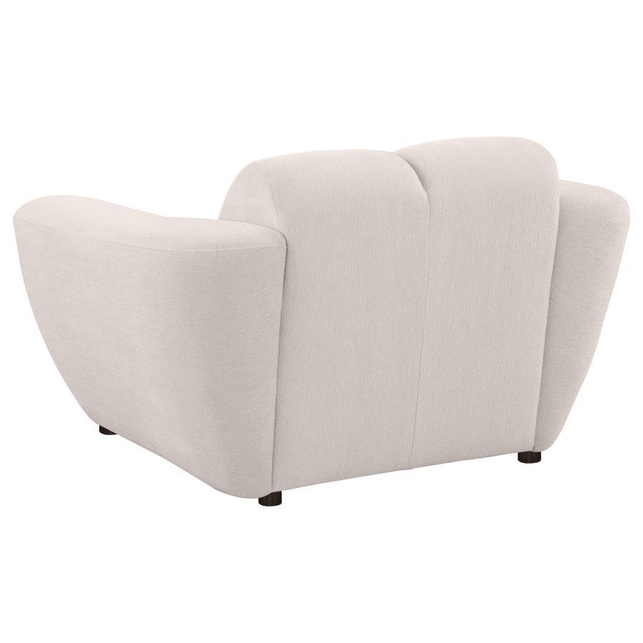 Destino - Chenille Upholstered Splayed Arm Accent Chair - Greige Arm Chair modern furniture Contempo Furniture