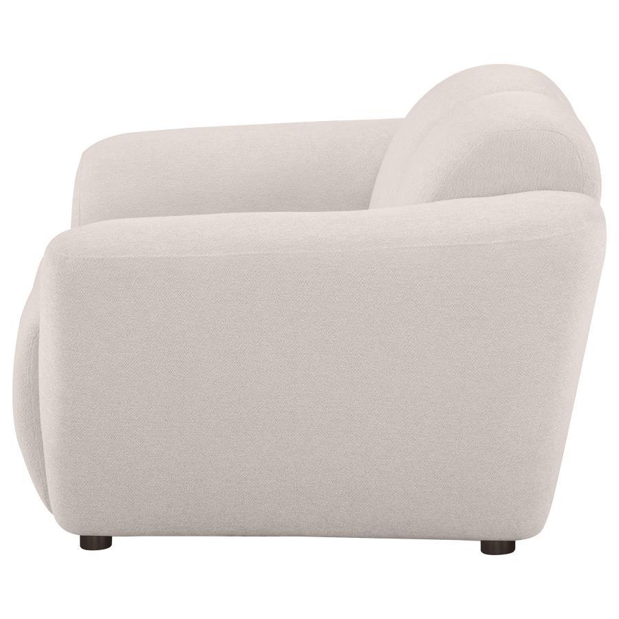 Destino - Chenille Upholstered Splayed Arm Accent Chair - Greige Arm Chair modern furniture Contempo Furniture