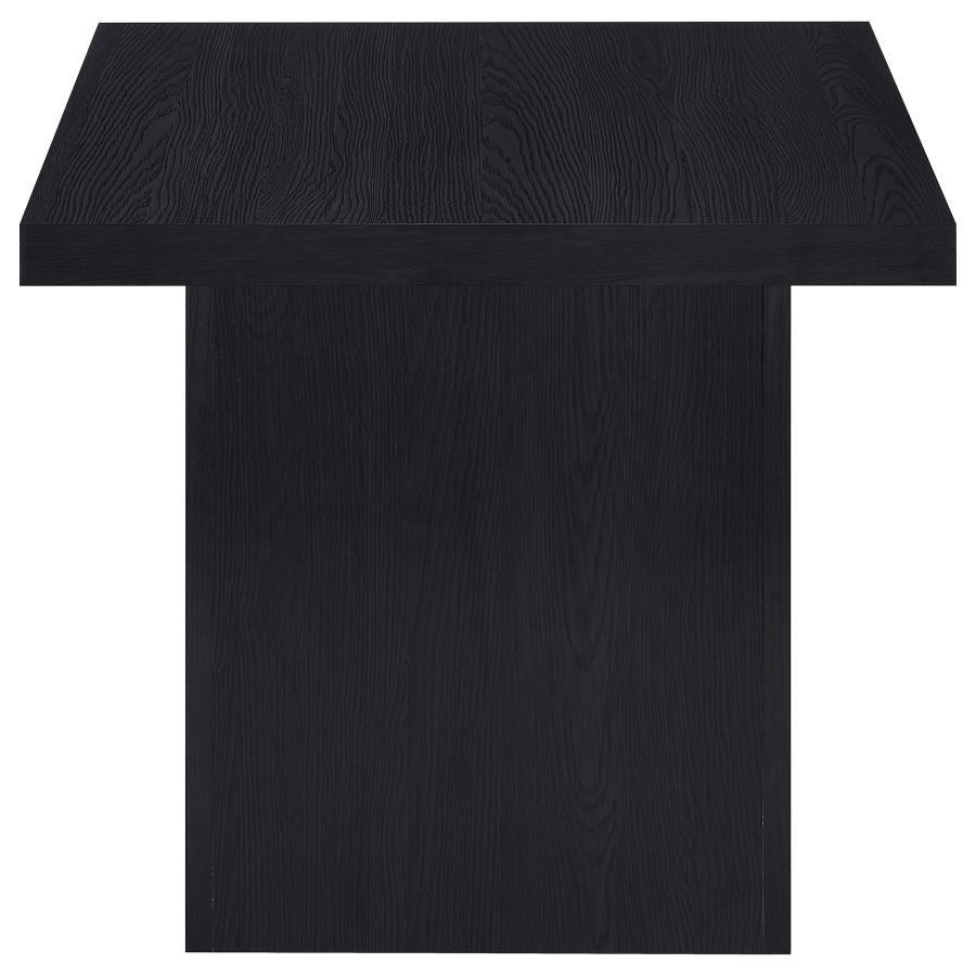 Devar - 2 Piece Square Cocktail Coffee End Table Set - Black Table Set modern furniture Contempo Furniture