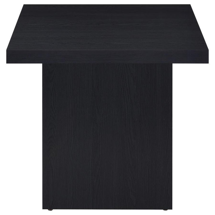 Devar - 2 Piece Square Cocktail Coffee End Table Set - Black Table Set modern furniture Contempo Furniture