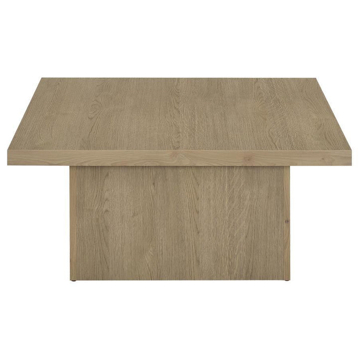 Devar - 2 Piece Square Cocktail Coffee End Table Set - Latte Table Set modern furniture Contempo Furniture