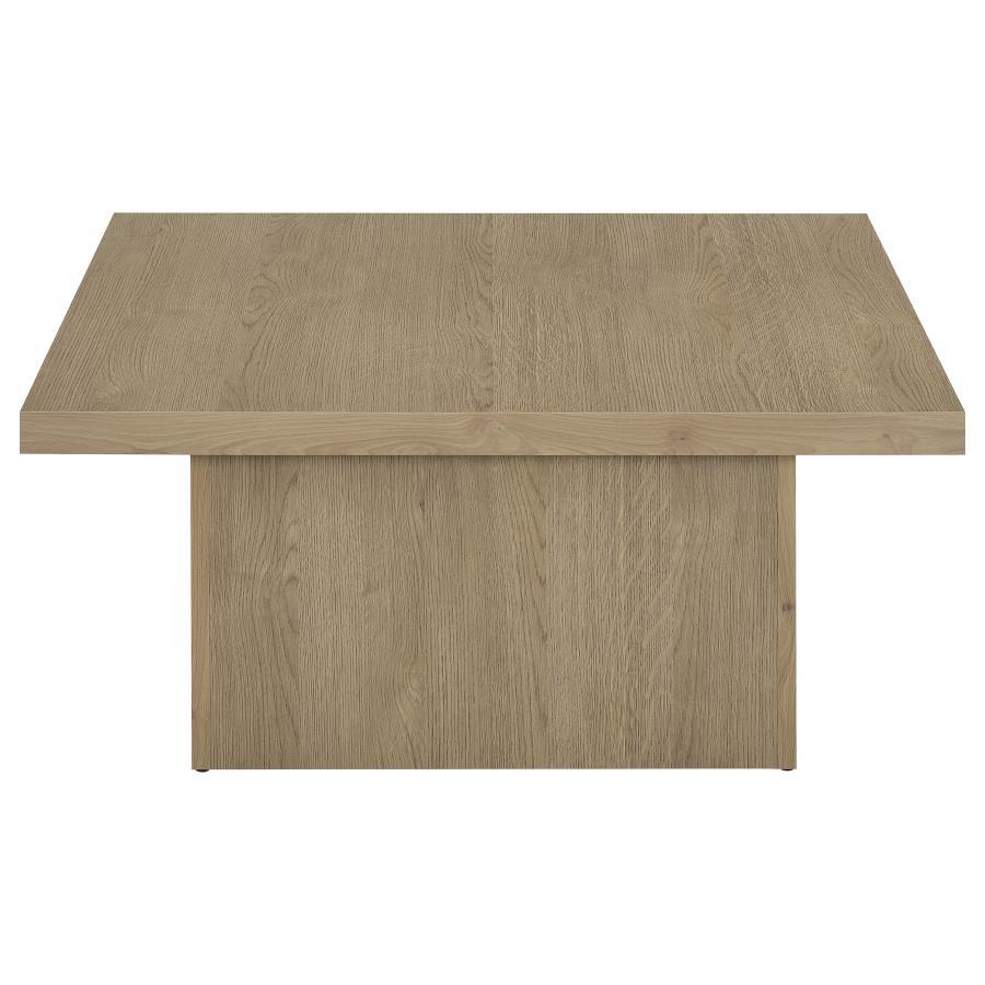 Devar - 2 Piece Square Cocktail Coffee End Table Set - Latte Table Set modern furniture Contempo Furniture