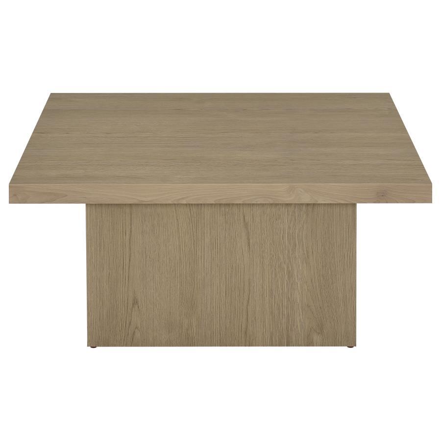 Devar - 2 Piece Square Cocktail Coffee End Table Set - Latte Table Set modern furniture Contempo Furniture