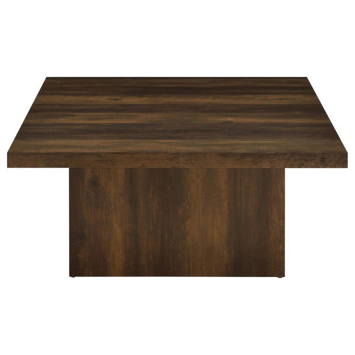 Devar - 2 Piece Square Coffee And End Table Set - Dark Pine Table Set modern furniture Contempo Furniture