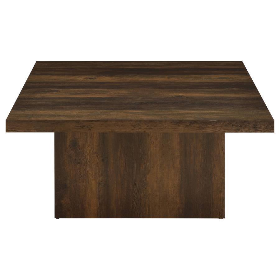 Devar - 2 Piece Square Coffee And End Table Set - Dark Pine Table Set modern furniture Contempo Furniture