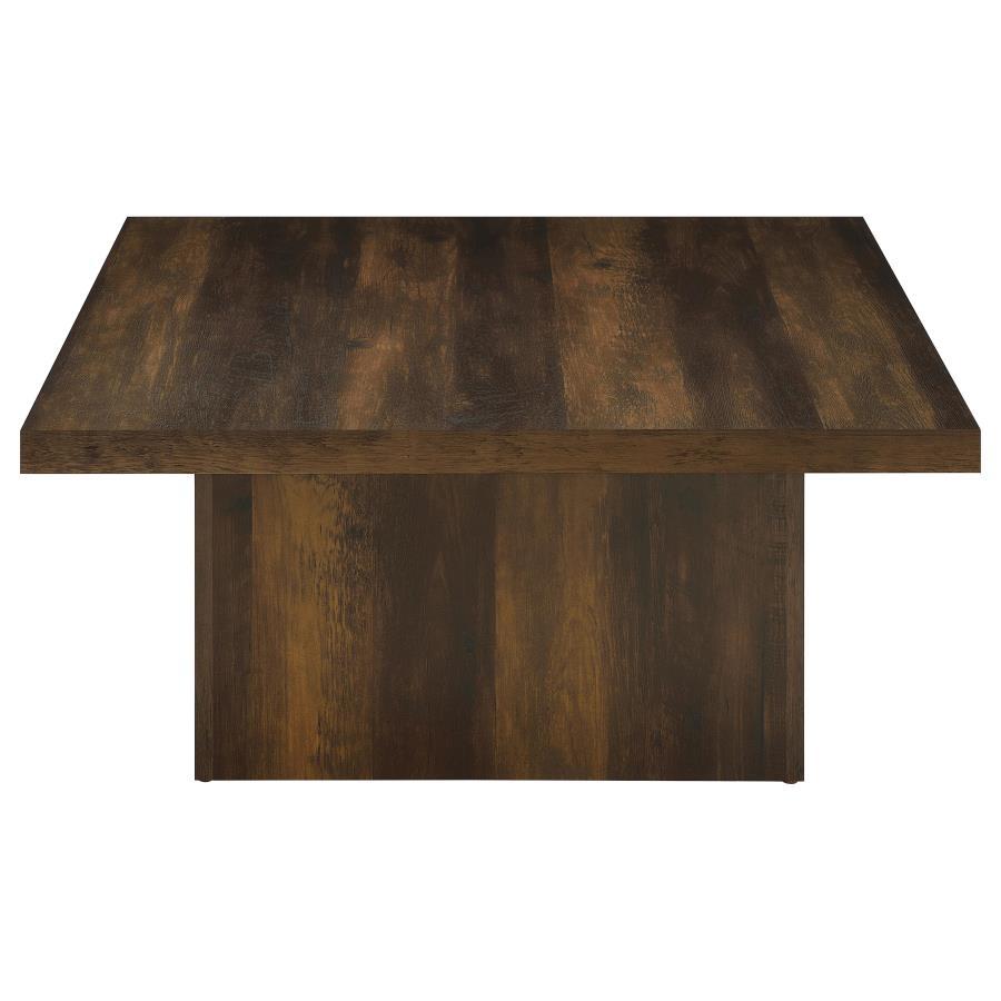 Devar - 2 Piece Square Coffee And End Table Set - Dark Pine Table Set modern furniture Contempo Furniture