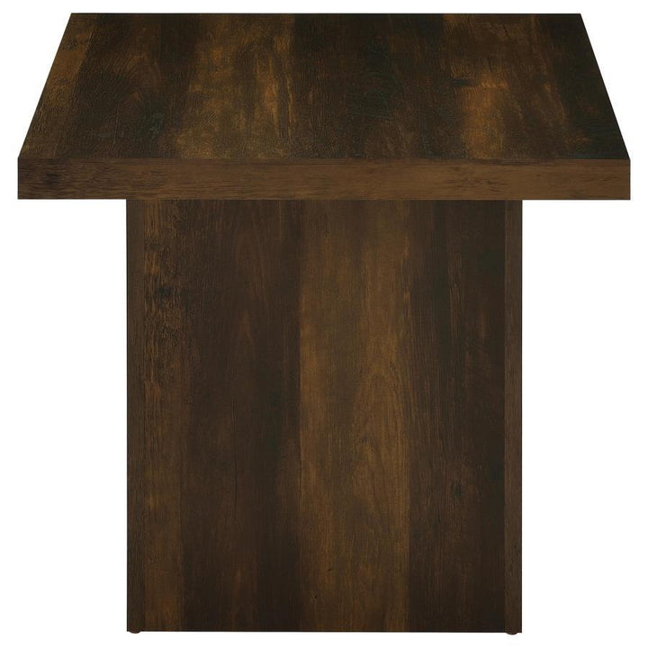 Devar - 2 Piece Square Coffee And End Table Set - Dark Pine Table Set modern furniture Contempo Furniture