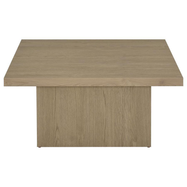 Devar - 3 Piece Square Cocktail Coffee End Table Set - Latte Table Set modern furniture Contempo Furniture
