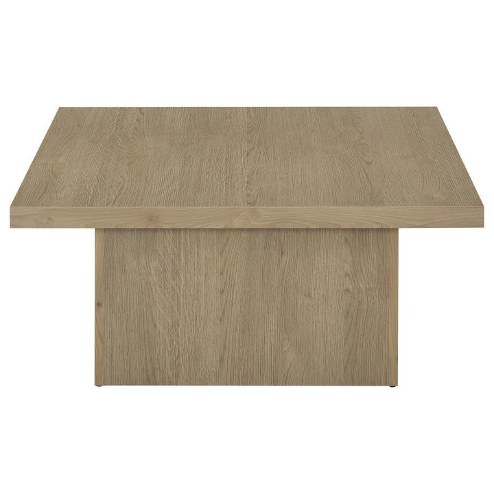 Devar - 3 Piece Square Cocktail Coffee End Table Set - Latte Table Set modern furniture Contempo Furniture
