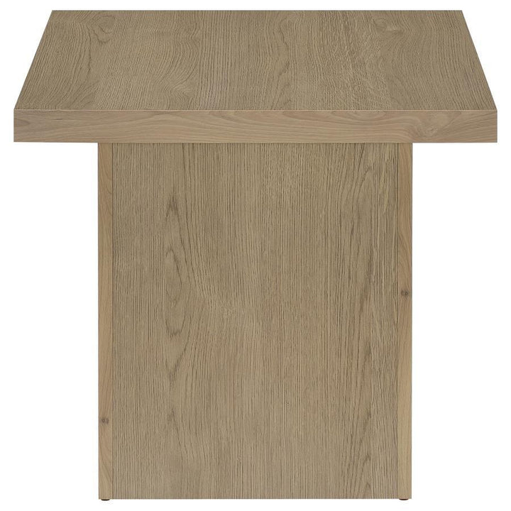 Devar - 3 Piece Square Cocktail Coffee End Table Set - Latte Table Set modern furniture Contempo Furniture