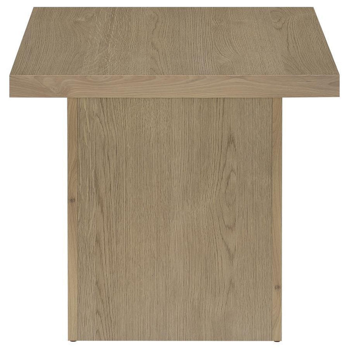 Devar - 3 Piece Square Cocktail Coffee End Table Set - Latte Table Set modern furniture Contempo Furniture