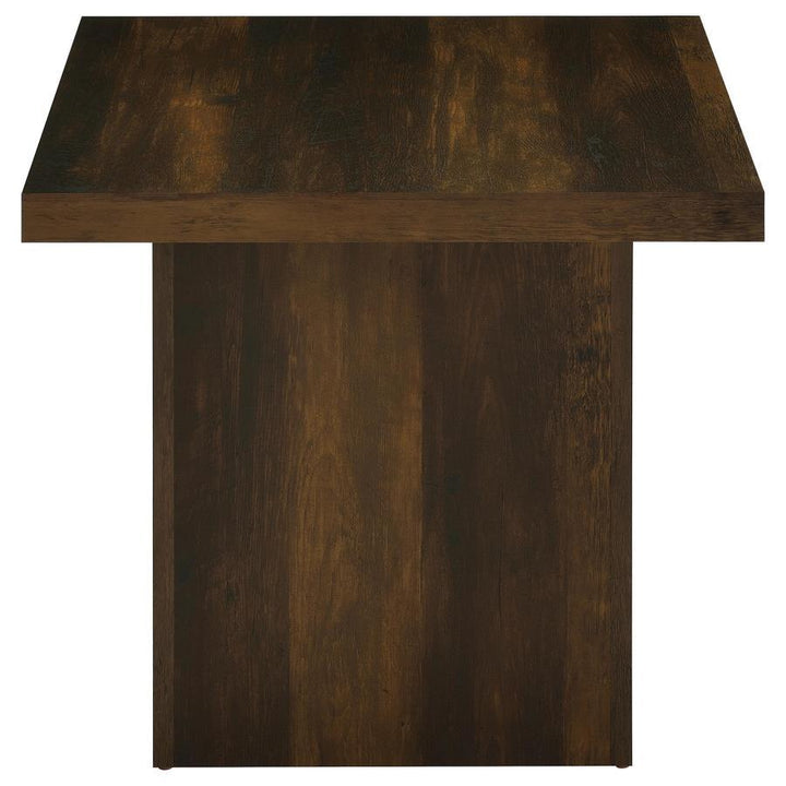 Devar - 3 Piece Square Coffee And End Table Set - Dark Pine Table Set modern furniture Contempo Furniture