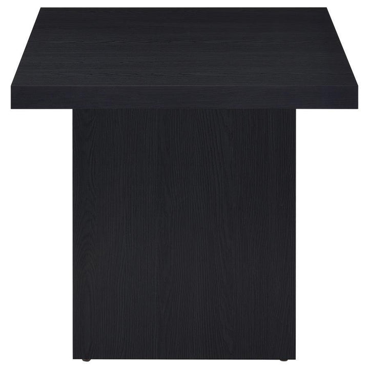 Devar - Square Engineered Laminate End Side Table - Black End Table modern furniture Contempo Furniture