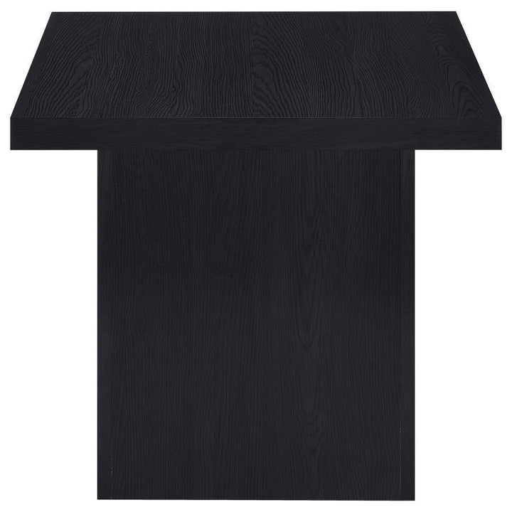 Devar - Square Engineered Laminate End Side Table - Black End Table modern furniture Contempo Furniture