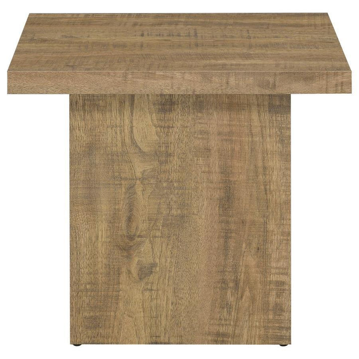 Devar - Square Engineered Wood End Table - Mango Brown End Table modern furniture Contempo Furniture