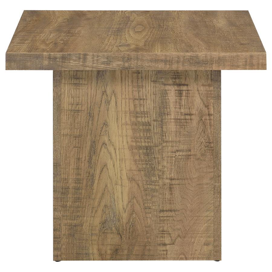 Devar - Square Engineered Wood End Table - Mango Brown End Table modern furniture Contempo Furniture