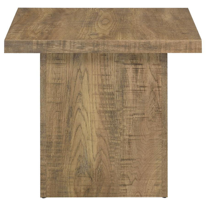 Devar - Square Engineered Wood End Table - Mango Brown End Table modern furniture Contempo Furniture
