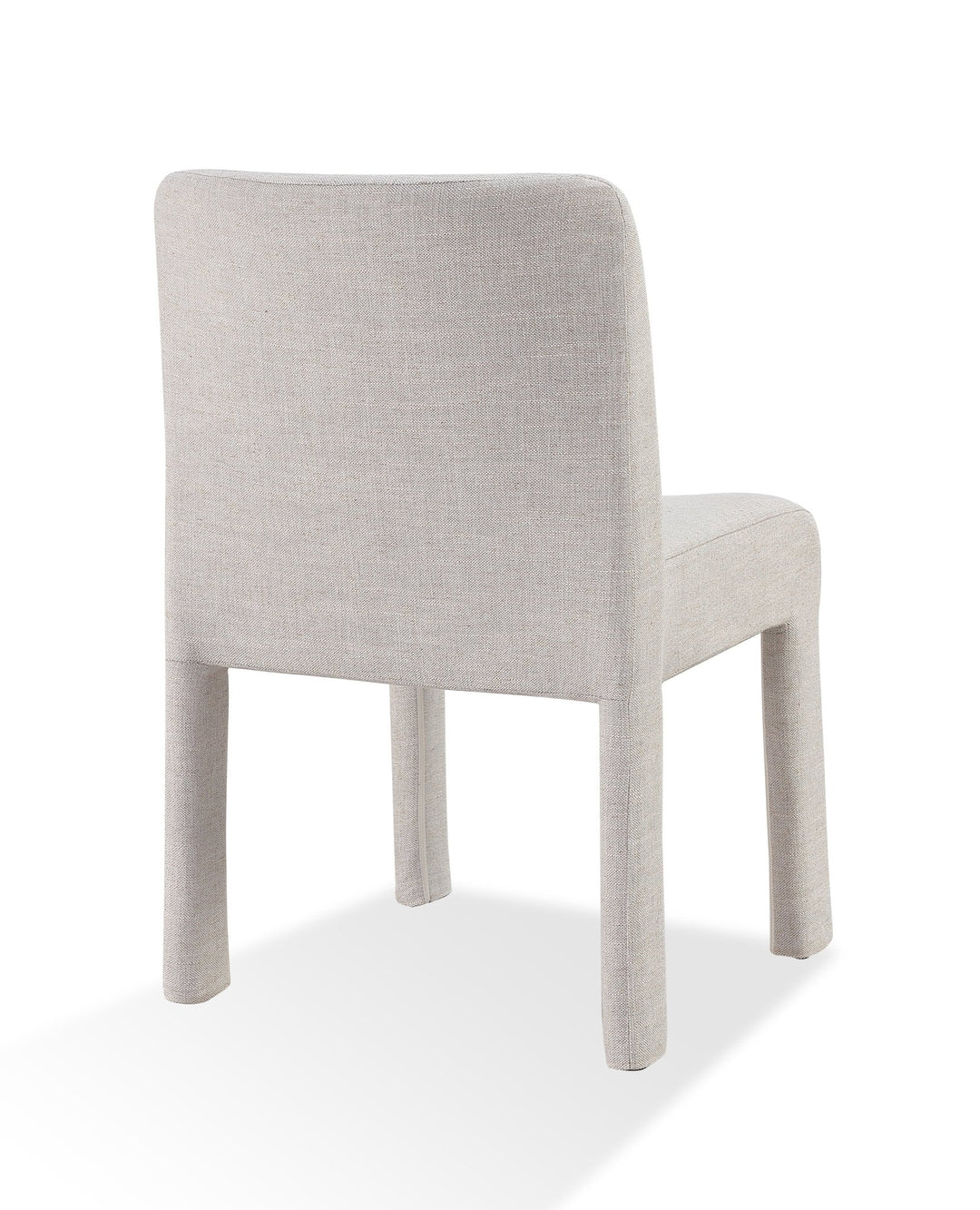 Devon Fully Upholstered Dining Chair in Turtle Dove Linen (Set of 2) Chair modern furniture Contempo Furniture