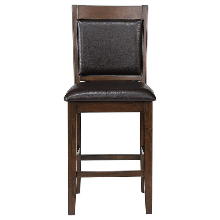 Dewey - Upholstered Counter Chair (Set of 2) - Walnut Stool Set modern furniture Contempo Furniture