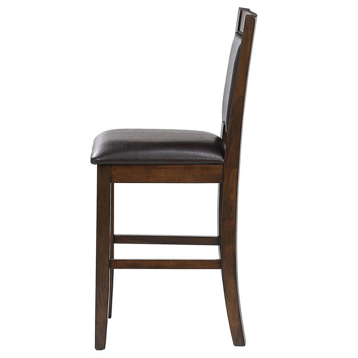 Dewey - Upholstered Counter Chair (Set of 2) - Walnut Stool Set modern furniture Contempo Furniture