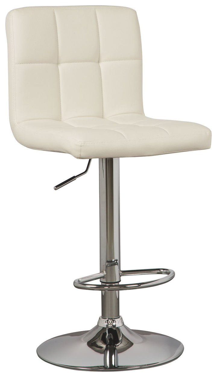 Bellatier - Tall UPH Swivel Barstool(Set of 2) - Bone