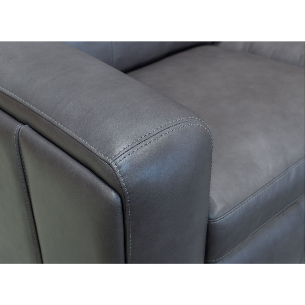 Wyatt Leather Power Reclining Sofa with Power Headrests & Lumbar