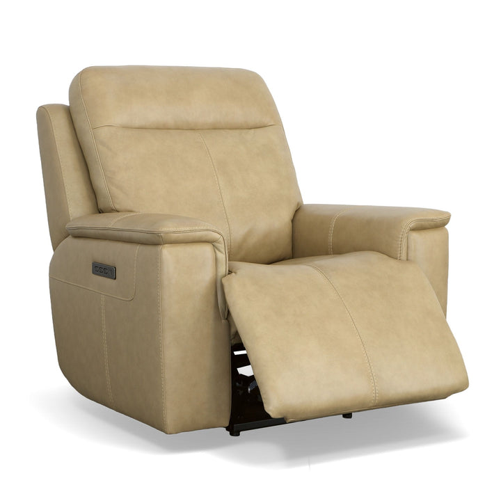 Odell Power Recliner With Power Headrest &amp; Lumbar Stone