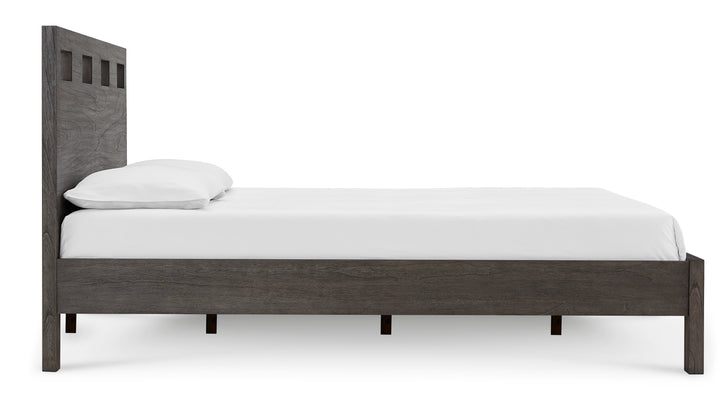 Modus Furniture Rvgxj5 Riva Wood Bed In Sharkskin